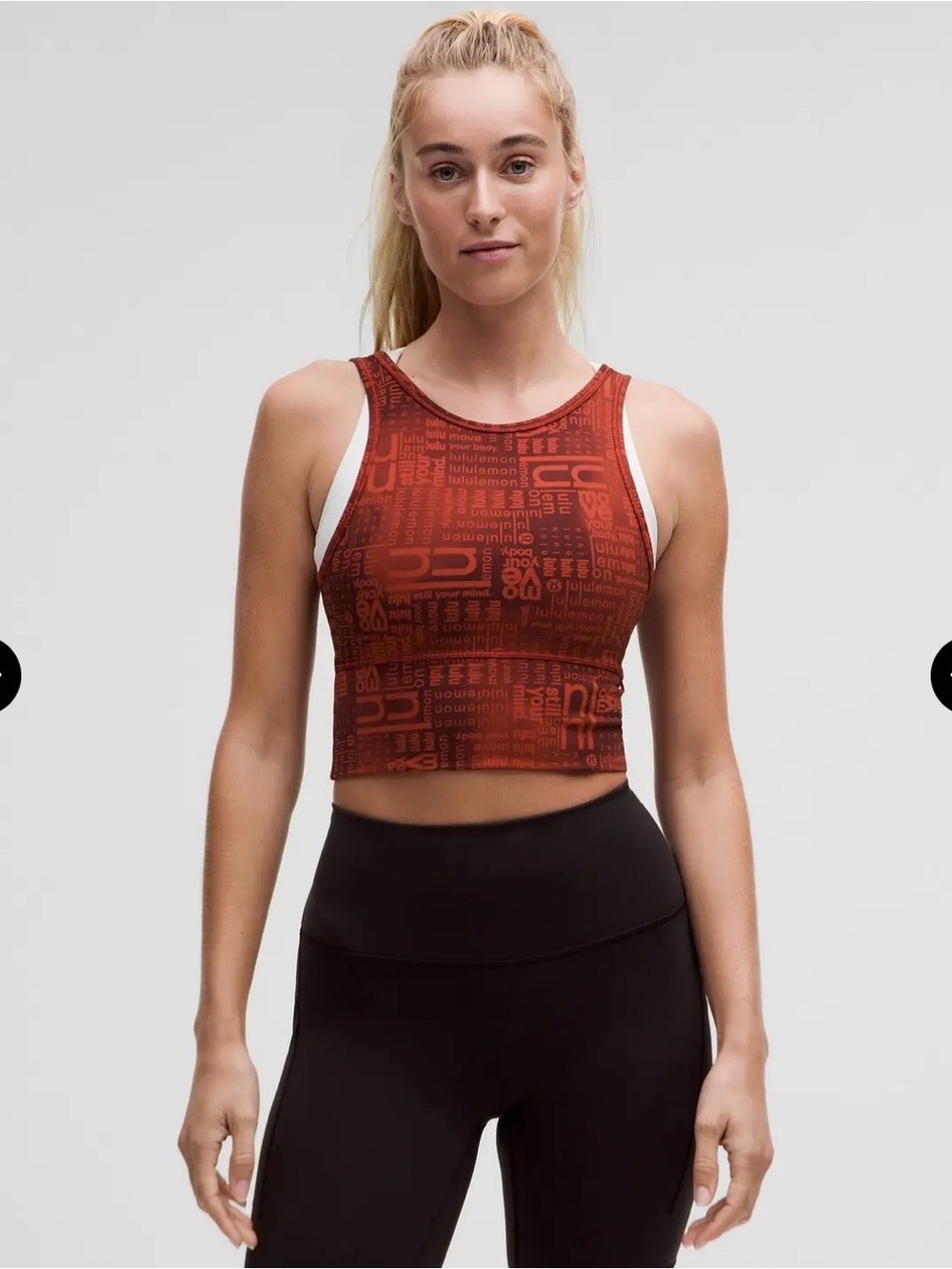 NWT! Lululemon Red Cropped Tank Top